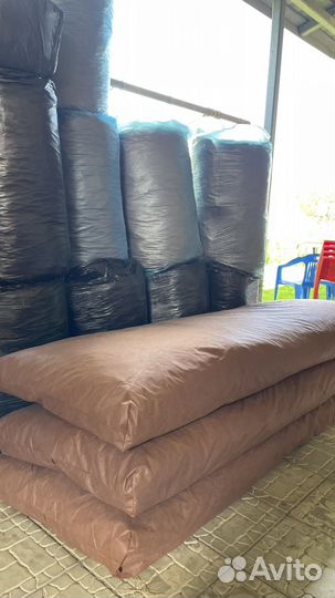 Матрас лежанка с луговым сеном для бани