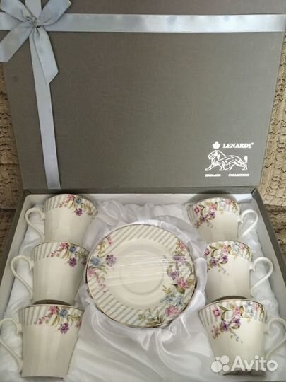 Чайный фарфоровый набор на 6 персон lenardi