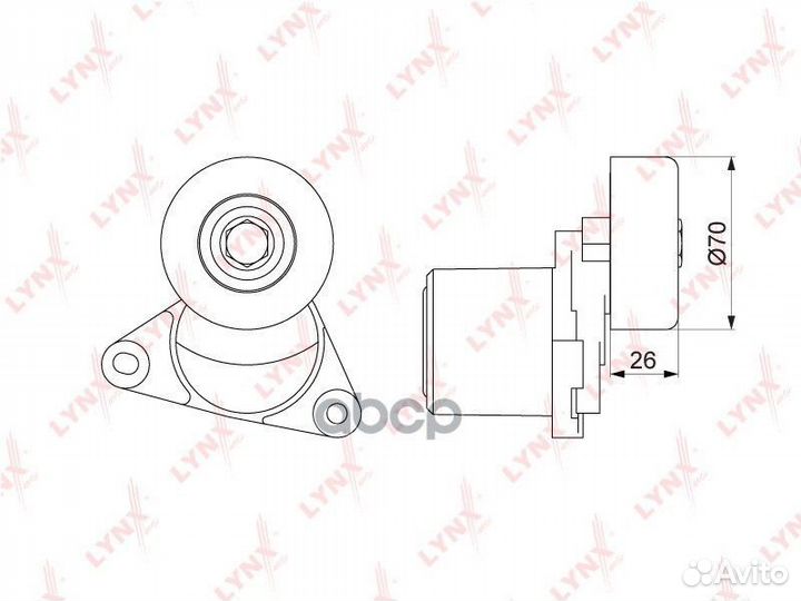 PT-3201 натяжитель ремня Hyundai Accent/Getz/i