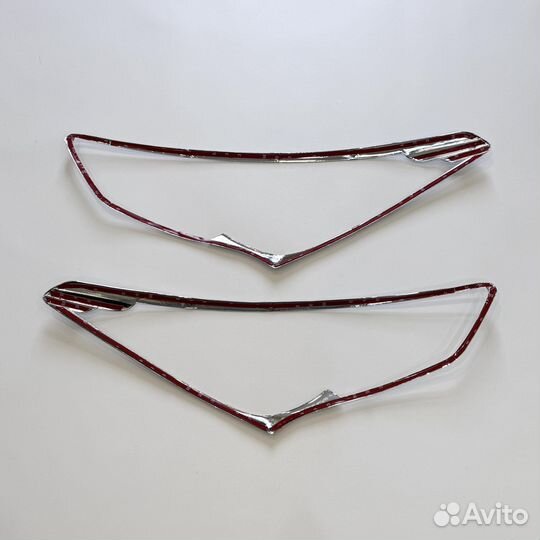 Накладки на передние фары Hyundai Santa Fe 3