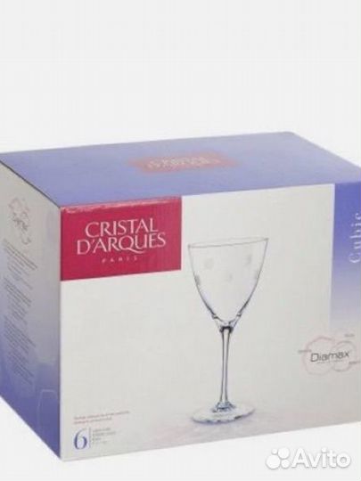 Набор фужеров для вина Cristal D'Arques Cubic 6 шт
