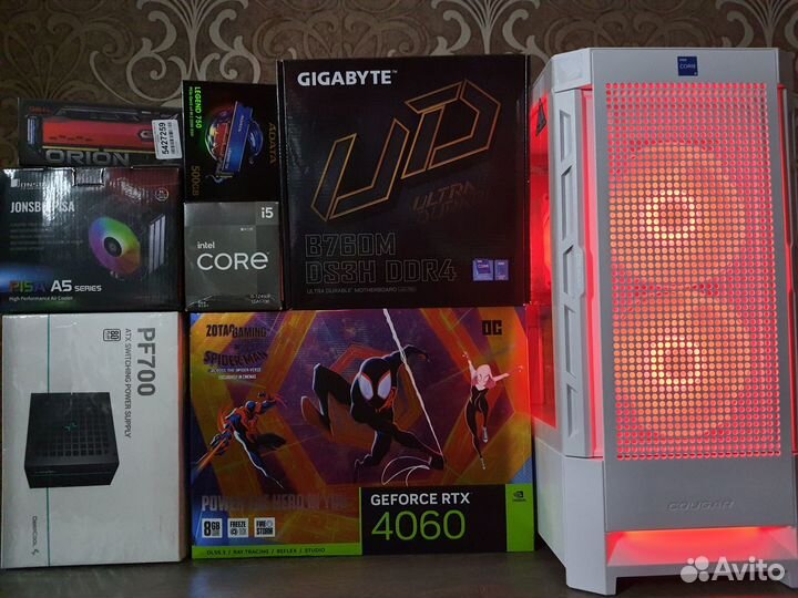 Мощный Пк RTX 4060 Ti Spider-Man+Core i5 12500
