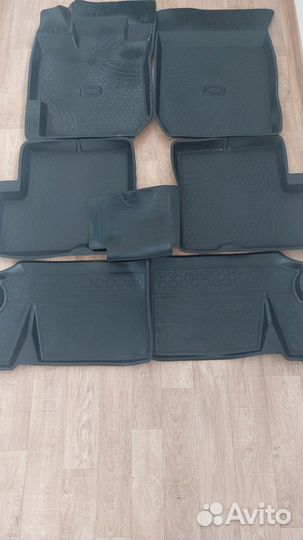 Автомобильные коврики резиновые LADA largus 7мест