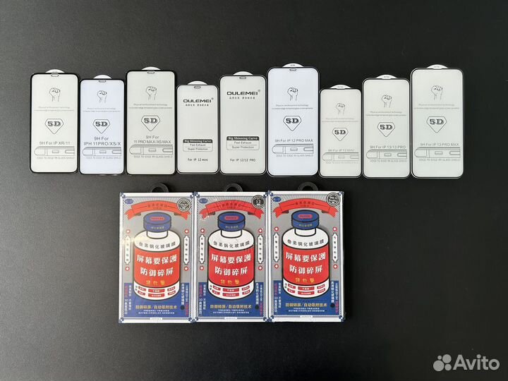 Защитное стекло для iPhone 11 / 12 / 13 и других