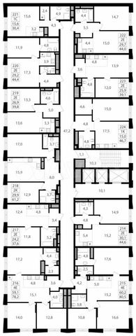 1-к. квартира, 44 м², 19/26 эт.