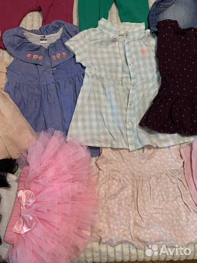 Вещи пакетом на девочку 68 74