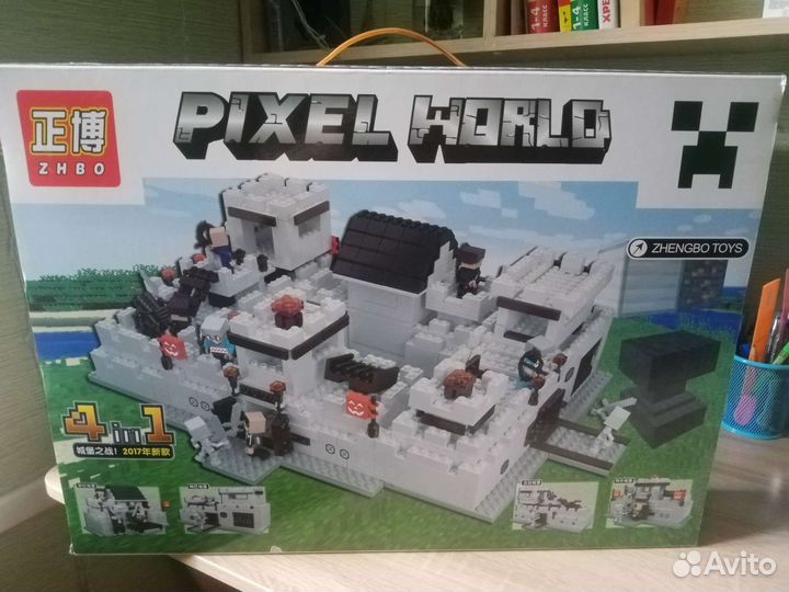 Конструктор замок в стиле Minecraft