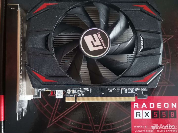 Видеокарта rx 550 4gb