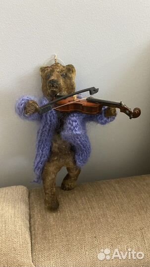 Ватная игрушка на ёлку ручной работы