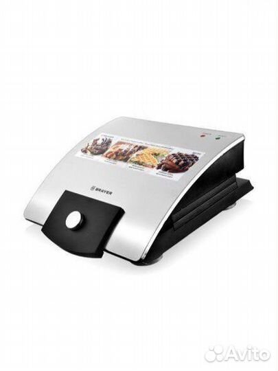 Вафельница brayer BR2300, серебристый