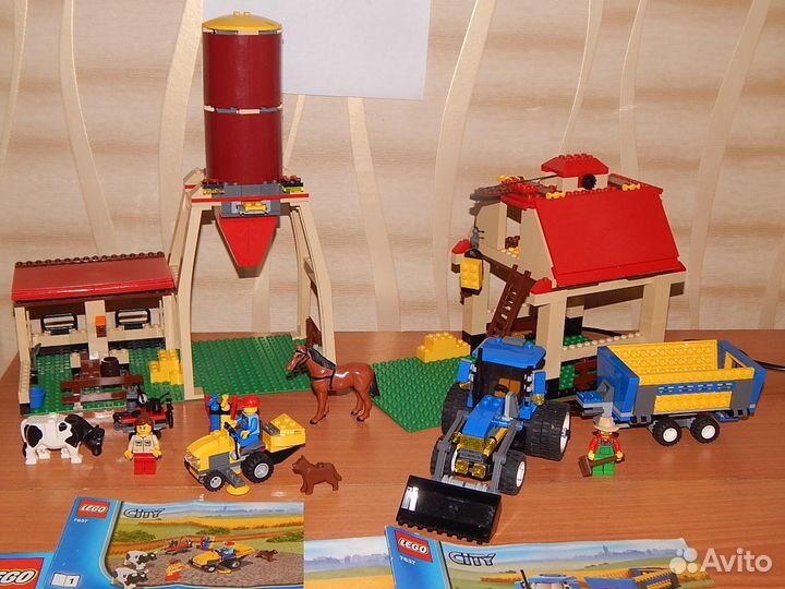 2 набора Lego City 7637 Ферма,60223