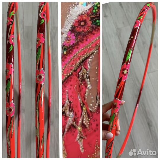 Обмотка булав обруча для художественной гимнастики