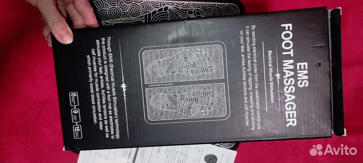 Массажер для ног ems, электрический