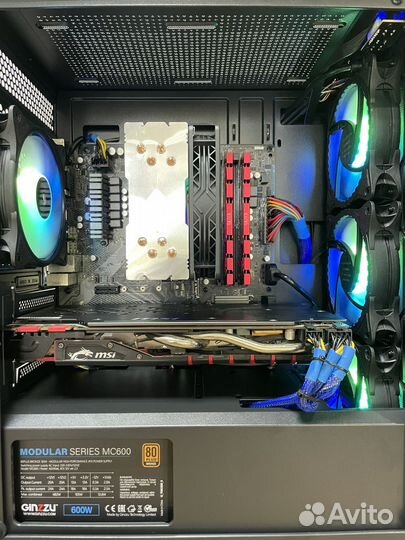 Игровой пк Ryzen 5 5500 + GTX 1070 8GB + 16GB