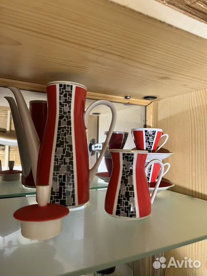 Сервиз кофейный Freiberger Porzellan фарфор гдр