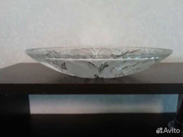 Блюдо. Хрусталь. Богемия. 70-е. Состояние