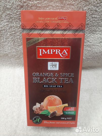 Чай impra orange & spice black TEA 200г
