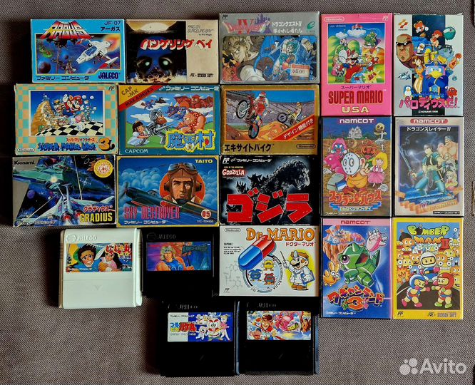 Оригинальные картрижи Famicom