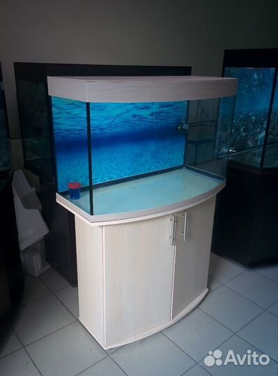 Аквариум 200 биофильтр, свет, тумба