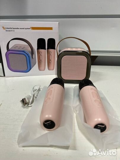Колонка с микрофоном караоке детская