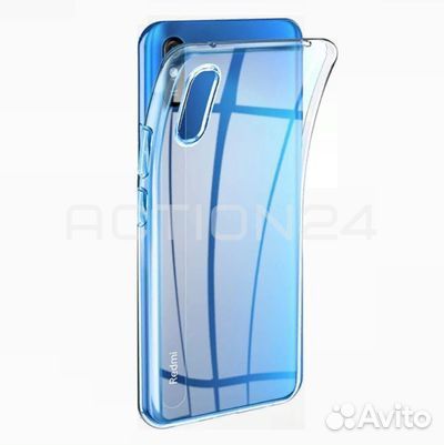 Чехол на Xiaomi Redmi 9A силиконовый (прозрачный)