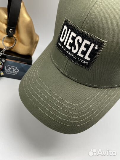 Кепка diesel. Бейсболка мужская хаки