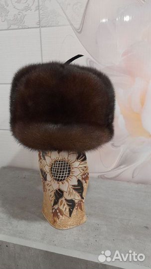 Норковая шапка мужская 57 58