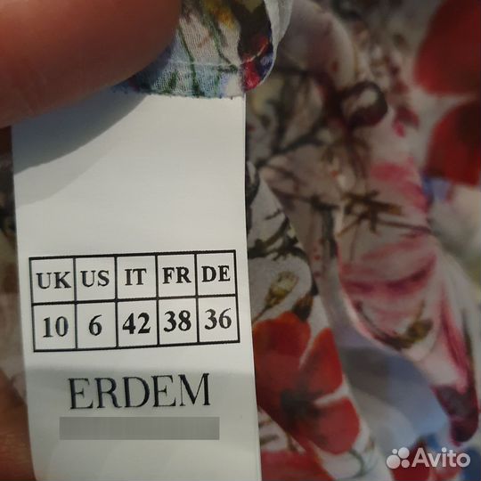 Erdem оригинал новая двойка шелк