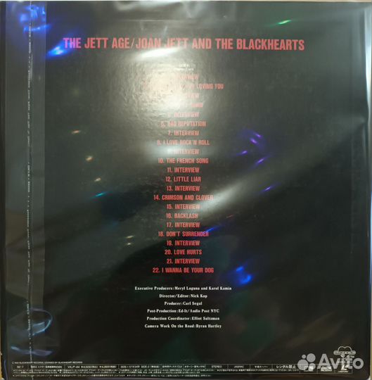 Laserdisc Joan Jett & The Blackhearts The Jett Age