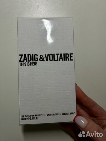 Zadig voltaire this is her 100 мл духи