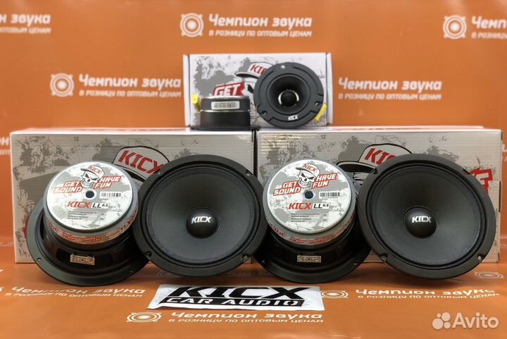Комплект громкого фронта kicx LL 16+рупора