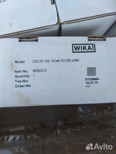 Манометр/Дифманометр Wika