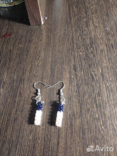 Сережки из бисера