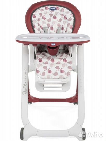 Стульчик для кормления Chicco Polly Progres 5, red