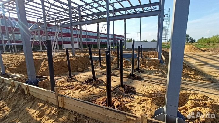 Винтовые сваи под ключ / Фундамент для лстк