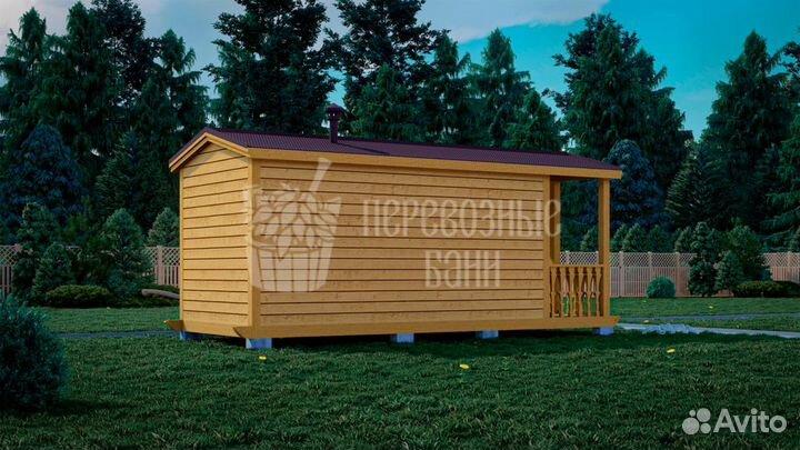 Мобильная баня 6х2.3