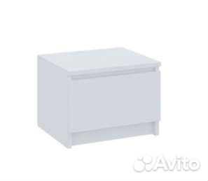 Тумба прикроватная белая матовая
