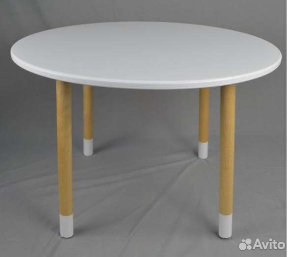 Стол круглый детский с влагостойкой столешницей