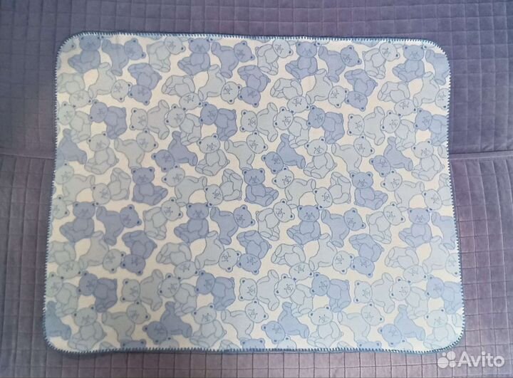 Детский флисовый плед 110х140 (комплект из 2 шт.)