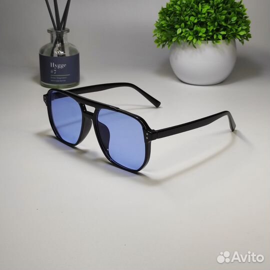 Имиджевые очки жёлтые / синие