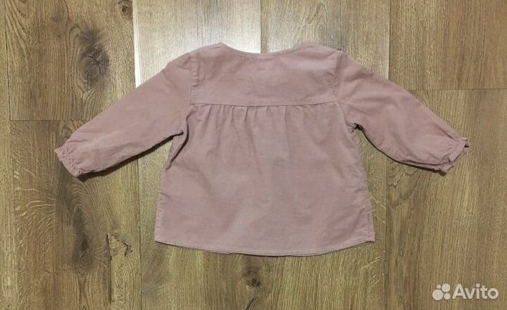 Вельветовая рубашка для девочки
