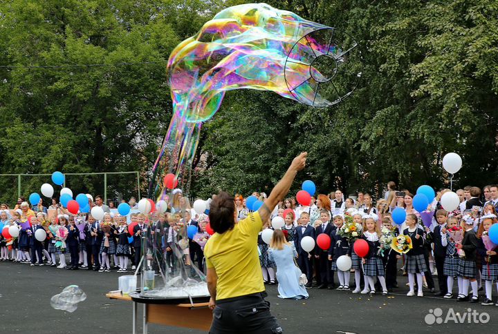 Шоу мыльных пузырей