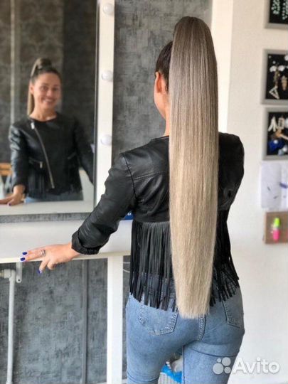 Афрохвост на резинке, накладной хвост