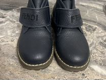 Ботинки Fendi синие для мальчика (нат.кожа)