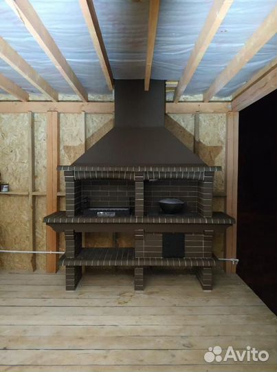 Печь барбекю / Мангал из кирпича