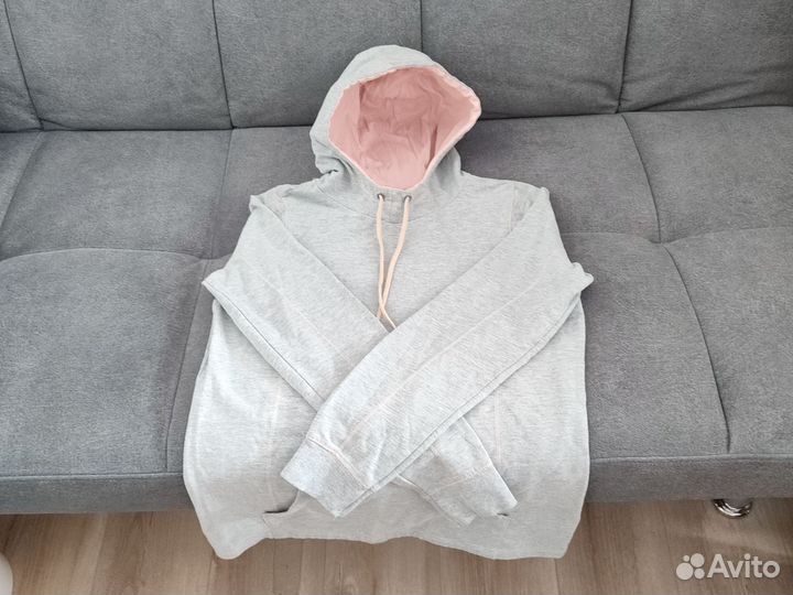 Худи толстовка светло -серая, состояние отличное