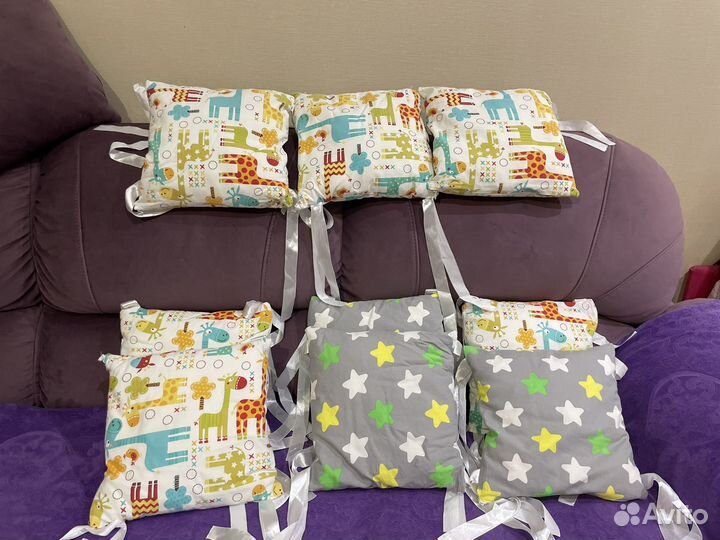 Подушки-бортики в кроватку