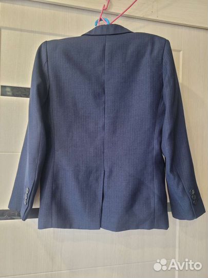 Пиджак на мальчика 128- 134 цвет темно синий