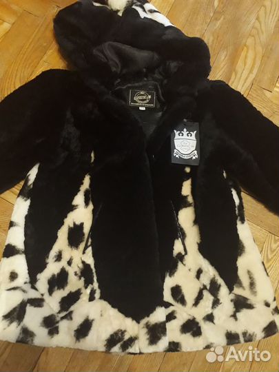 Шуба мутоновая с капюшоном