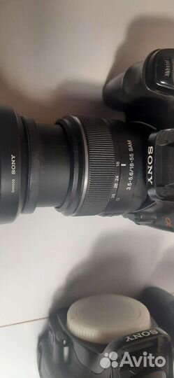 Фотоаппарат Sony Alpha dslr-A100+обьектив(2шт)